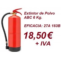 Extintor de 6 Kg Polvo ABC