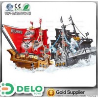 Juguetes de china bloques de construccin plstico inteligente barco pirata mini juguete plstico alta calidad DE0196312