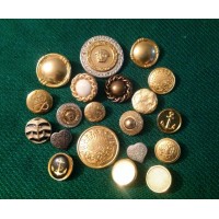 Botones Italianos en Metal y ABS galvanizados. Dorados, plateados, laqueados, encastre