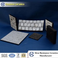 95% Alumina Ceramic Hexagonal Tile of Rubber Ceramic Composite