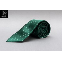 Corbata verde topos-Trajes Guzmn