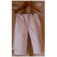 Pantaln de Gabardina Blanca