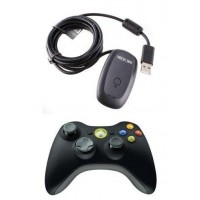 ACCESORIOS MICROSOFT GAMEPAD XBOX 360 WIRELESS NUEVO BLACK