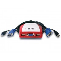 CONECTIVIDAD ENCORE 2 PORT USB TECLADO/VGA/MONITOR C/CABLES ENKVM-USB