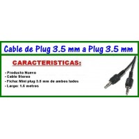 INSUMOS PLUG ESTEREO A PLUG ESTEREO MANHATTAN