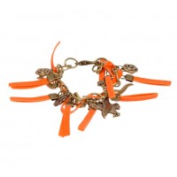 Pulsera "Flecos" Naranja