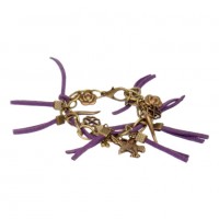 Pulsera "Flecos" Violeta