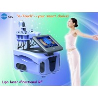10,4 pantallas tctiles 650nm/tratamiento RF fraccionario del laser de 75mW 60Hz Lipo para adelgazar del cuerpo