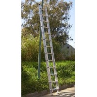 Escalera Extensible Aluminio Reforzada Altura 7.10 mts 26 escalones