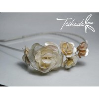 VINCHA DE ROSAS - Accesorios para Novias