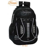 MOCHILA KAPPA 18 DEPORTIVA ULTRA RESISTENTE EN 3 TELAS NEGRA DEPORTIVA PORTANOTEBOOK