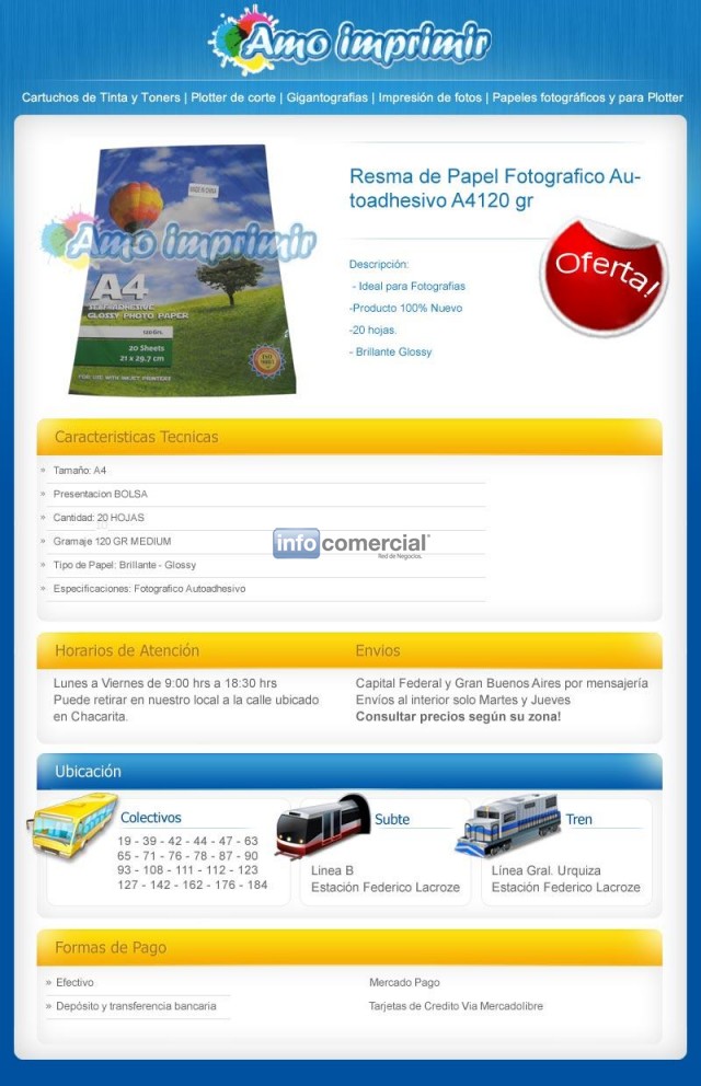 Papel Fotografico Autoadhesivo Para Etiquetas