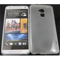 telfono celular de la piel del gel de TPU para HTC One Max T6 Zara pudding