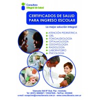 Certificados de Salud para Ingreso Escolar