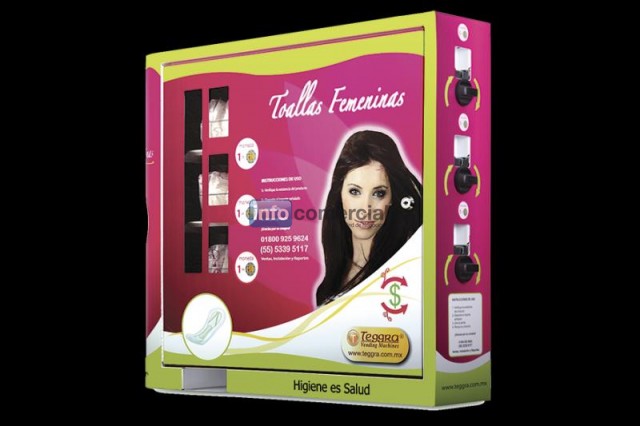 Mquina Expendedora de Toallas Femeninas Modelo 3 resortes