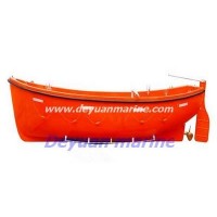Open type free fall life boat