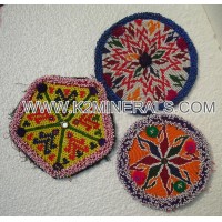 antique afghan hand made kuchi beaded medallions