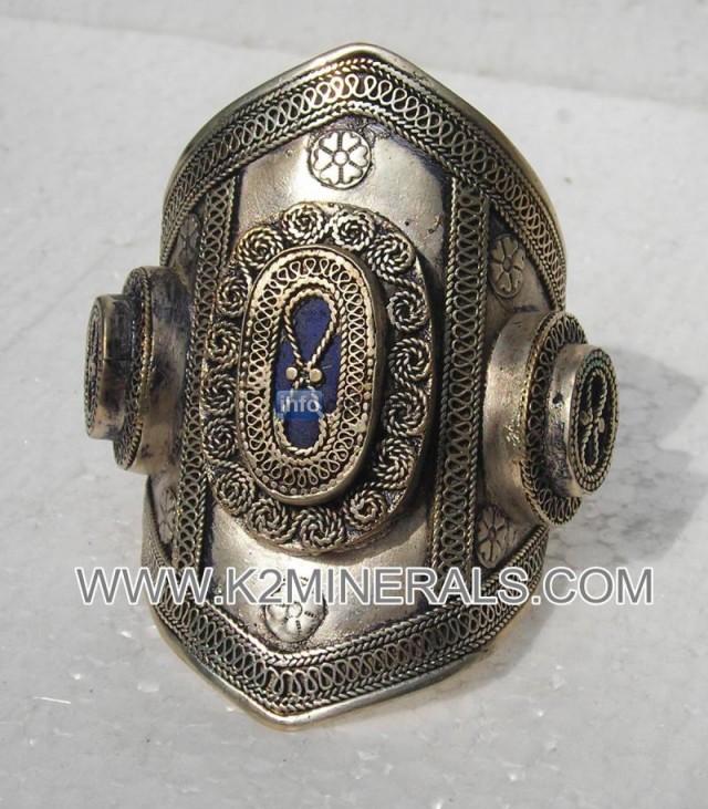 ANTIGEDADES VINTAGE danza del vientre TRIBAL BANJARA KUCHI gitana grabada PULSERA BRAZALETE ANCHO