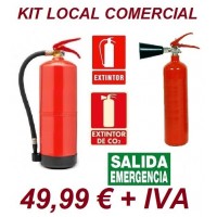 Kit extincin de incendios para local