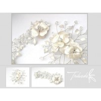 Aplique para vestido y tocado - Accesorios para Novias - 15 % descuento envios al interior