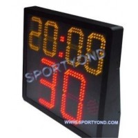 Basketball shot clock and game period time