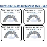 Flecas circulares de perforadoplegadoras stahl y mbo