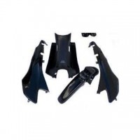 Kit Plasticos Gilera Smash Negro Brillante- Dos Rueda