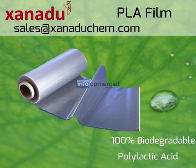 Acido poliláctico PLA película de plástico 100% biodegradables
