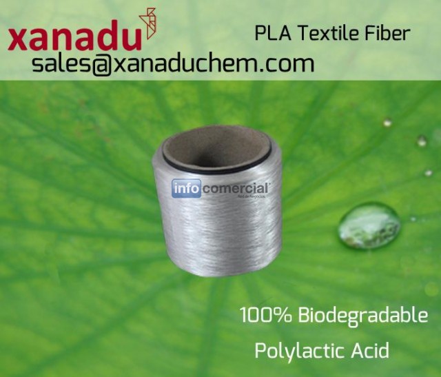 ácido poliláctico PLA textile fibra 100% Biodegradable