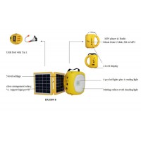 Impermeable luz de emergencia solar para acampar, al aire libre utilizando