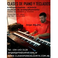 CLASES PIANO, TECLADOS, MUSICA