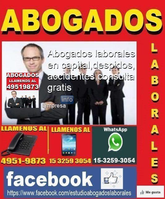 ABOGADO LABORAL, ABOGADOS LABORALES,ABOGADOS LABORALISTAS, DESPIDOS, ACCIDENTES