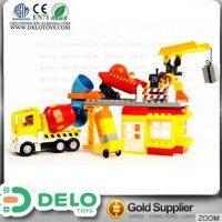 El nuevos juguetes juguetes de plástico bloques de construcción ladrillos grande peques arquitecto figuras y camión DE0083003