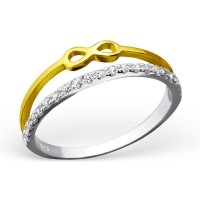 Anillo de plata Infinity Con Circonita