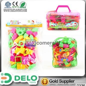 DIY Bloques de construcción para los niños inteligente variado empaques juguete educativo vivos colores DE0028054