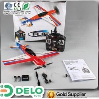 2015 nuevo! juguete professional 2.4 Ghz 4 canales de radio control RC planeador con LCD multifuccional alta calidad DE0023043