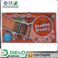 El más vendido!alta calidad juguetes para las niñas kit para hacer pulseras brillantes perlasy cordones trenzados DE0031013