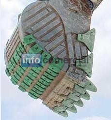 Liebherr excavadora cargadora cuhillas laterales