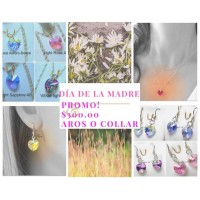 Collar o aros Dia de la Madre. PROMO! Cristales Swarovski