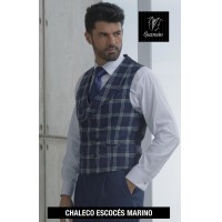 Chaleco escocs marino