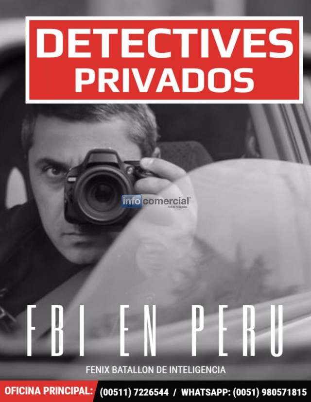 DETECTIVES PRIVADOS FBI EN PERU (FENIX BATALLON DE INTELIGENCIA)