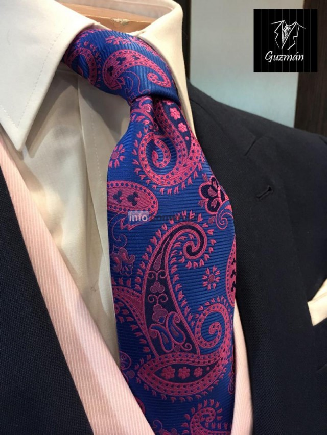 Corbatas bajo pedido paisley 2017 -Trajes Guzmn