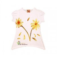 T-Shirt 100% cotton handpainted ecofriendly social responsable