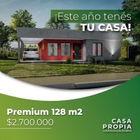 Casa prefabricada premium de 128 m2