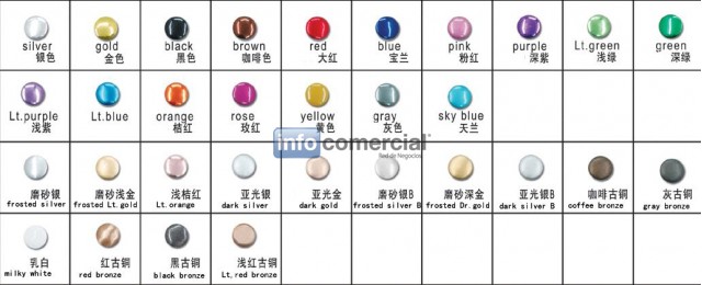 formulario de color y forma de hotfix studs planas
