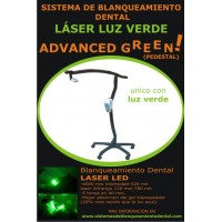 Lampara Blanqueamiento Dental Laser Led Advanced Green Pedestal