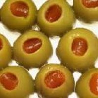 Aceitunas Verdes Rellenas de Morron x 1 kg.