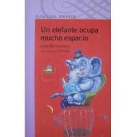 Un elefante ocupa mucho espacio 